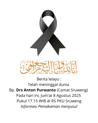 Kabar Duka: Camat Sruweng Drs. Anton Purwanto, Meninggal Dunia Hari Ini!